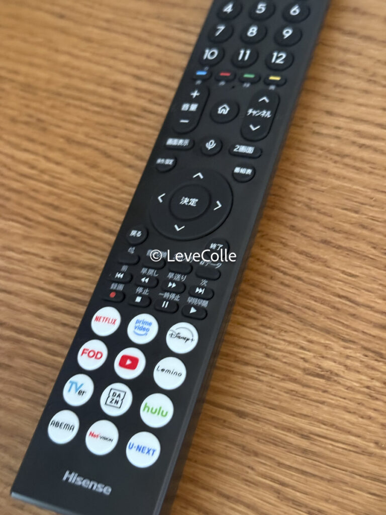 ハイセンステレビリモコン